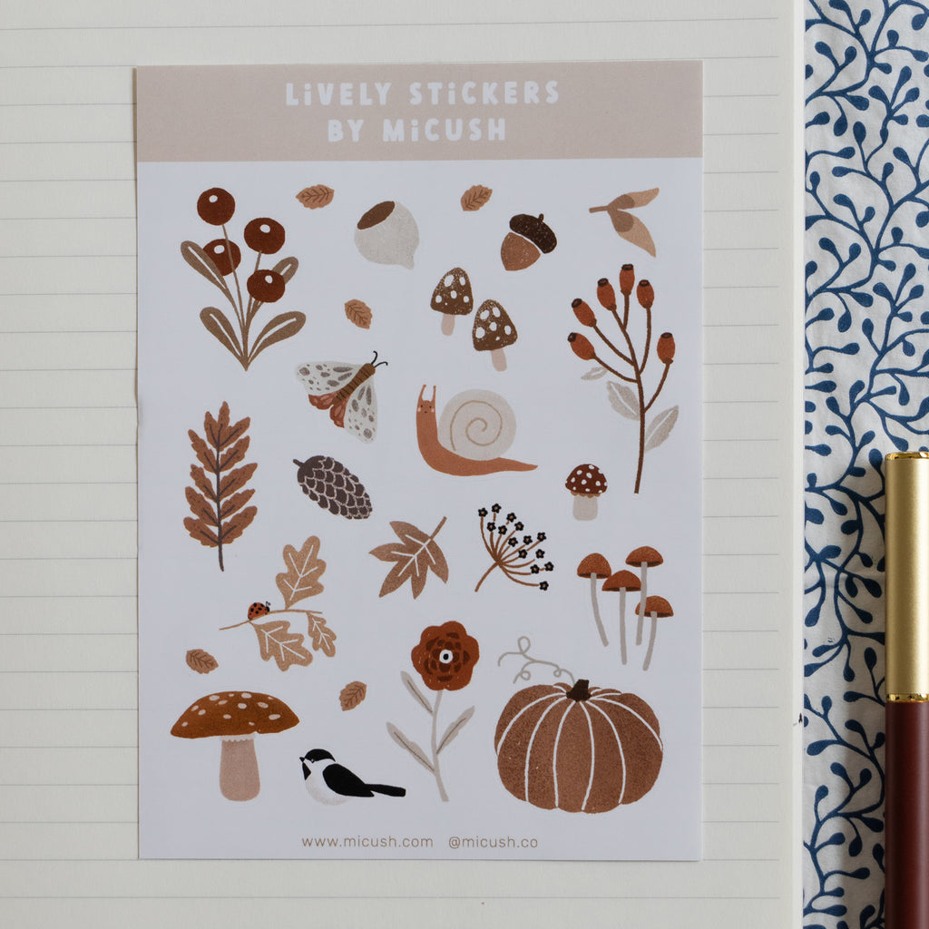 Aurora | Nature Sticker Sheet Aurora | Nature Sticker Sheet